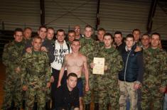 Corporal Srdjan Ristic broke the world record for push-ups