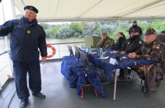 Joint exercise of river units of Serbia and Hungary