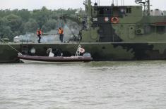 Joint exercise of river units of Serbia and Hungary