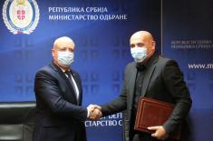 Agreement on cooperation between Ministry of Defence and Provincial Institute for Sports and Sports Medicine of Vojvodina