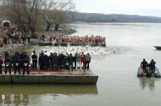 Military Academy Cadet, Sava Stanković First to Swim to the Holy Cross