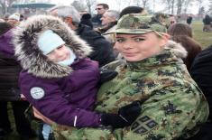 December class of soldiers took the oath