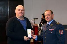 Memorial Medals Presented to the Members of the 126th Brigade of Air Surveillance, Early Warning and Guidance
