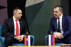 Minister Vulin meets with Deputy Minister of Defense of the Russian Federation