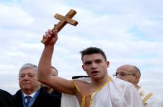 Military Academy Cadet, Sava Stanković First to Swim to the Holy Cross