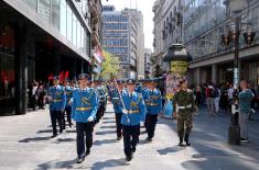 Promenadni defile Reprezentativnog orkestra i egzercir pripadnika Garde 