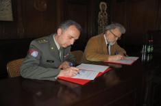 Potpisan Sporazum o saradnji Vojnogeografskog instituta i  Matice srpske