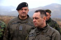 Minister Vulin: All members of the Serbian Armed Forces are prepared and motivated for every task