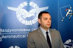 Minister of Defence receives highest recognition from Aeronautical Union of Serbia