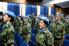 Sending off contingent of the Serbian Armed Forces to MINUSCA peacekeeping operation