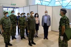 Ministar Vulin u Kragujevcu: Vojska Srbije  postavlja privremene kovid bolnice gde god je to potrebno
