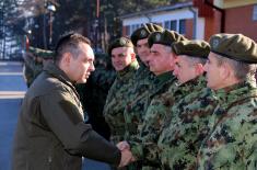 Minister Vulin: The situation in the Ground Safety Zone is peaceful and under control of the Serbian Armed Forces