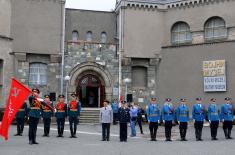 Копија Заставе победе од данас у Војном музеју