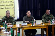 Minister Vulin: The situation in the Ground Safety Zone is peaceful and under control of the Serbian Armed Forces