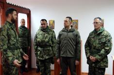 Minister Vulin: The situation in the Ground Safety Zone is peaceful and under control of the Serbian Armed Forces