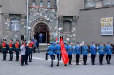 Копија Заставе победе од данас у Војном музеју