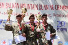 Serbia wins three medals at 1st CISM Balkan Mountain Running Championship