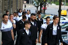 Footballers and Management of “Partizan” Visited the Exhibition “Defence 78”