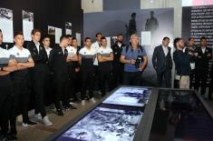 Footballers and Management of “Partizan” Visited the Exhibition “Defence 78”