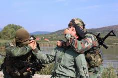 Exercise of the Scouts from the Third Army Brigade