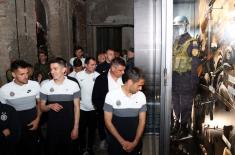 Footballers and Management of “Partizan” Visited the Exhibition “Defence 78”