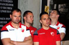 Red Star footballers visit ‘Defence 78’ exhibition  