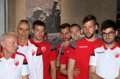 Red Star footballers visit ‘Defence 78’ exhibition  