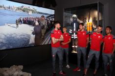 Red Star footballers visit ‘Defence 78’ exhibition  