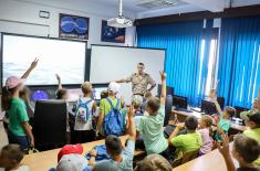 “Children’s Sports Camp 2023” participants visit Military Academy
