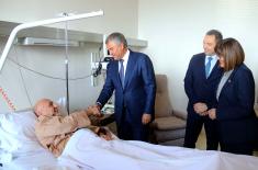 Visit to injured UNMIK member at MMA