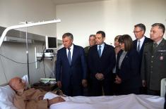 Visit to injured UNMIK member at MMA