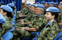 Send-off ceremony for the contingent of the Serbian Armed Forces to the UN Mission in Central African Republic