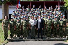 Send-off ceremony for the contingent of the Serbian Armed Forces to the UN Mission in Central African Republic