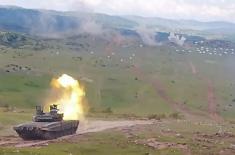 T-72MS tank action at Lightning Strike 2021 exercise