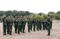 Training of reservists at the Krivul firing range near Zaječar