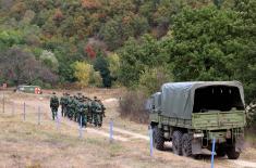 Training of reservists at the Krivul firing range near Zaječar