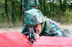 Training of reservists at the Krivul firing range near Zaječar