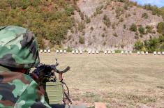 Training of reservists at the Krivul firing range near Zaječar