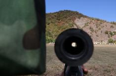 Training of reservists at the Krivul firing range near Zaječar