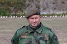 Training of reservists at the Krivul firing range near Zaječar