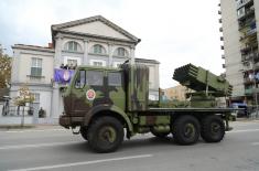 Dress rehearsal of SAF operational capabilities demonstration at the ceremony in Novi Sad