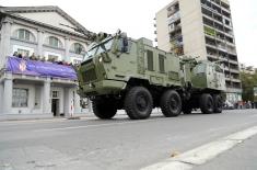 Dress rehearsal of SAF operational capabilities demonstration at the ceremony in Novi Sad