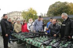 Dress rehearsal of SAF operational capabilities demonstration at the ceremony in Novi Sad