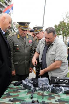 Dress rehearsal of SAF operational capabilities demonstration at the ceremony in Novi Sad