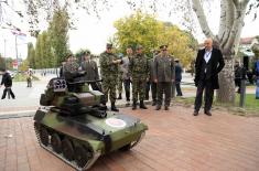 Dress rehearsal of SAF operational capabilities demonstration at the ceremony in Novi Sad