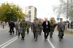 Dress rehearsal of SAF operational capabilities demonstration at the ceremony in Novi Sad