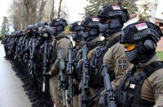 Joint exercise of the members of “Cobras“, “Hawks“ (Sokolovi) , Special Anti-Terrorist Unit (SAJ) and Navy SEALs