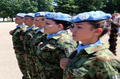 Испраћај пешадијске чете и вода за заштиту снага у мисију у Либану
