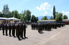 Seeing an infantry company and a force protection platoon off to mission in Lebanon