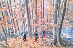 Vojska Srbije nastavlja da pomaže u gašenju požara